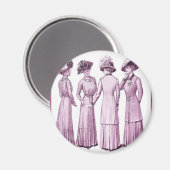 Meine Damen aus der Belle Epoche. Magnet (Vorderseite/Rückseite)