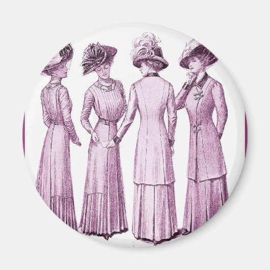 Meine Damen aus der Belle Epoche. Magnet (Vorne)