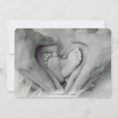 Meine Damen, ich bin bei der Geburtsankündigung de Ankündigung (Rückseite)