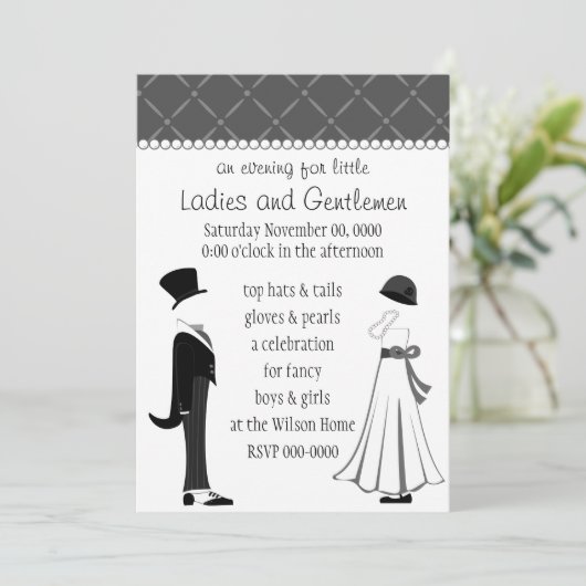 Meine Damen und Herren, Einladung (Stehend Vorderseite)