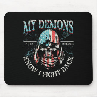Meine Dämonen wissen, dass ich gegen Ck-Schädel-PT Mousepad