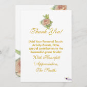 Meine Dankbarkeit besonders für Sie! - Fertigen Dankeskarte (Vorne/Hinten)