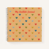 Meine Dankeschön-Journal-Herzen anpassbares Notizb Notizblock (Vorderseite)