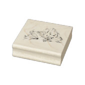 Meine Darling White Lily Elegant Botanischer Chic Gummistempel (Stempel)