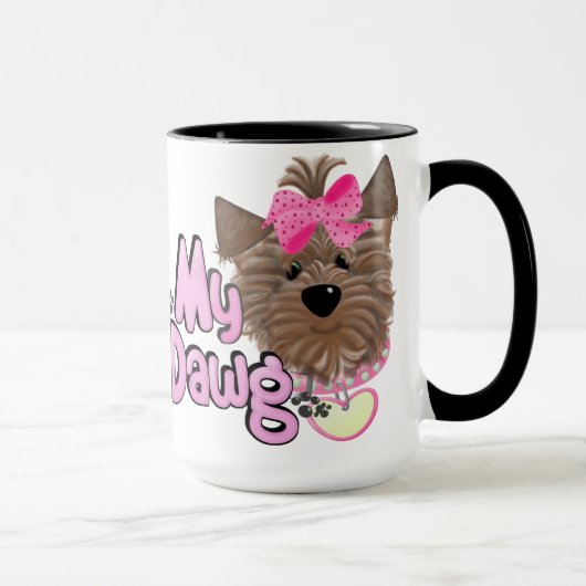 Meine dawg Gift-Tasse Tasse (Rechts)