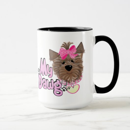 Meine dawg Gift-Tasse Tasse (Rechts)