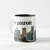 Meine Detroit-Tasse Zweifarbige Tasse (Vorderseite Links)