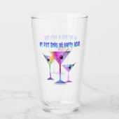 Meine Diät beendet an glückliche Stunde #Drink Glas (Rückseite)