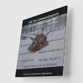 Meine die Gebot-Wanduhr des besten Freunds zehn Quadratische Wanduhr (Winkel)