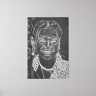 Meine digitale Kunstpinsel Leinwanddruck