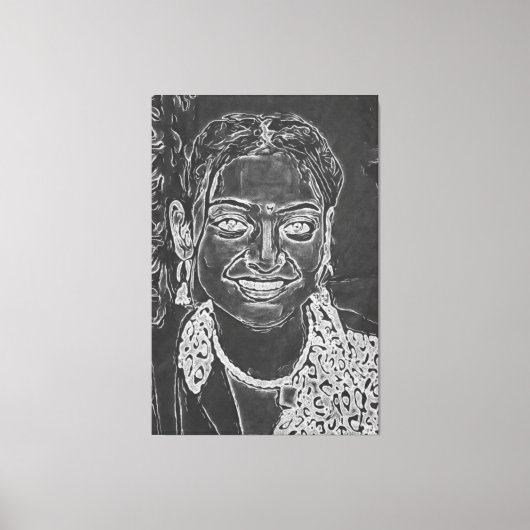 Meine digitale Kunstpinsel Leinwanddruck (Vorderseite)