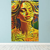 Meine digitale Kunstpinsel Leinwanddruck (Insitu (Holzboden))