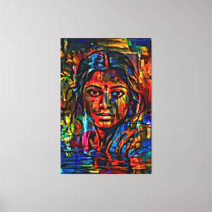 Meine digitale Kunstpinsel Leinwanddruck