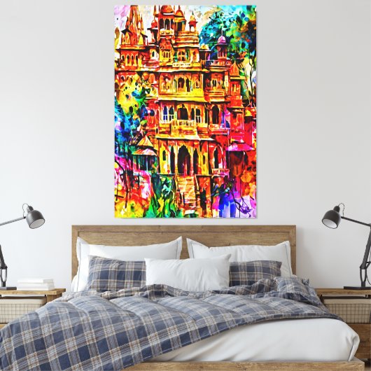 Meine digitale Kunstpinsel Leinwanddruck (Insitu (Schlafzimmer))