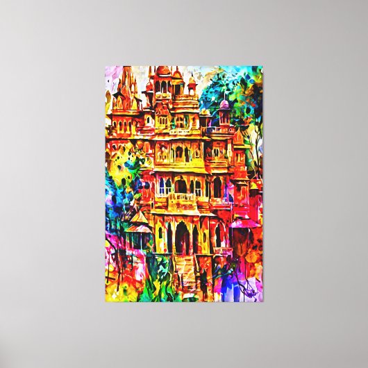 Meine digitale Kunstpinsel Leinwanddruck (Vorderseite)