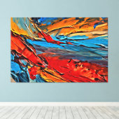 Meine digitale Kunstpinsel Leinwanddruck (Insitu (Holzboden))