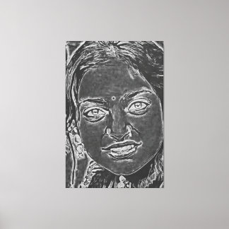 Meine digitale Kunstpinsel Leinwanddruck