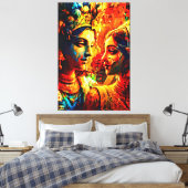 Meine digitale Kunstpinsel Leinwanddruck (Insitu (Schlafzimmer))