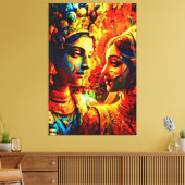 Meine digitale Kunstpinsel Leinwanddruck (Insitu (Wohnzimmer))