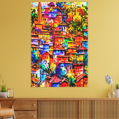 Meine digitale Kunstpinsel Leinwanddruck (Insitu (Wohnzimmer))
