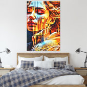 Meine digitale Kunstpinsel Leinwanddruck (Insitu (Schlafzimmer))