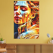 Meine digitale Kunstpinsel Leinwanddruck (Insitu (Wohnzimmer))