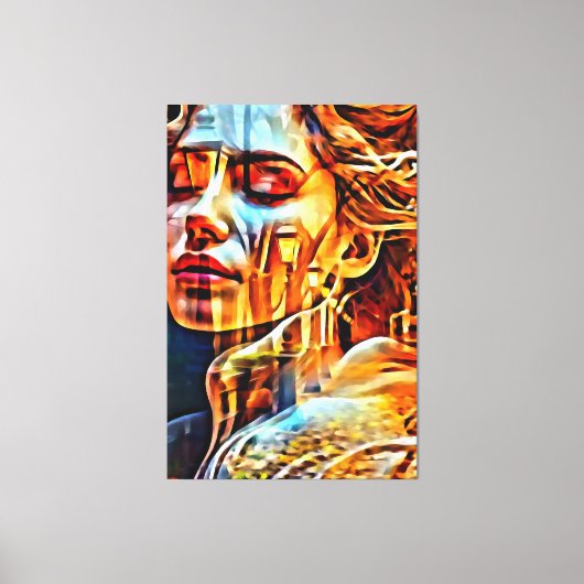 Meine digitale Kunstpinsel Leinwanddruck (Vorderseite)