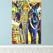 Meine digitale Kunstpinsel Leinwanddruck (Insitu (Holzboden))