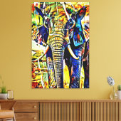 Meine digitale Kunstpinsel Leinwanddruck (Insitu (Wohnzimmer))