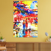 Meine digitale Kunstpinsel Leinwanddruck (Insitu (Wohnzimmer))