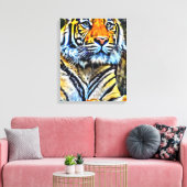 Meine digitale Kunstpinsel Leinwanddruck (Insitu (Wohnzimmer))