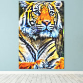 Meine digitale Kunstpinsel Leinwanddruck (Insitu (Holzboden))