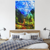 Meine digitale Kunstpinsel Leinwanddruck (Insitu (Schlafzimmer))