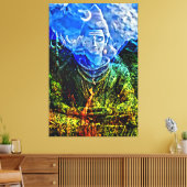 Meine digitale Kunstpinsel Leinwanddruck (Insitu (Wohnzimmer))