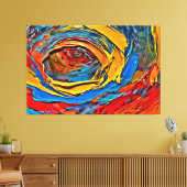 Meine digitale Kunstpinsel Leinwanddruck (Insitu (Wohnzimmer))