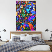 Meine digitale Kunstpinsel Leinwanddruck (Insitu (Schlafzimmer))