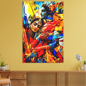 Meine digitale Kunstpinsel Leinwanddruck (Insitu (Wohnzimmer))