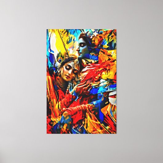 Meine digitale Kunstpinsel Leinwanddruck (Vorderseite)