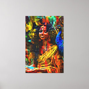 Meine digitale Kunstpinsel Leinwanddruck
