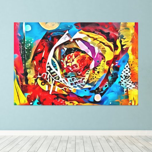 Meine digitale Kunstpinsel Leinwanddruck (Insitu (Holzboden))