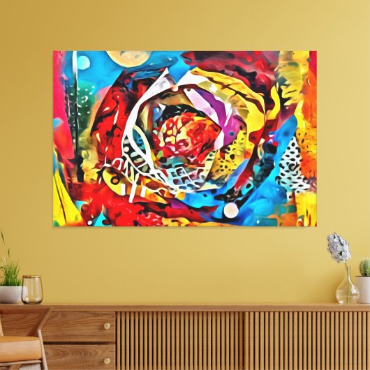 Meine digitale Kunstpinsel Leinwanddruck (Insitu (Wohnzimmer))