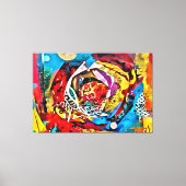 Meine digitale Kunstpinsel Leinwanddruck (Vorderseite)