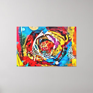 Meine digitale Kunstpinsel Leinwanddruck