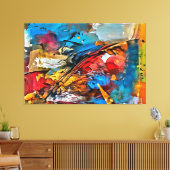 Meine digitale Kunstpinsel Leinwanddruck (Insitu (Wohnzimmer))