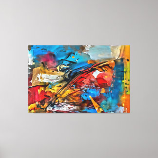 Meine digitale Kunstpinsel Leinwanddruck