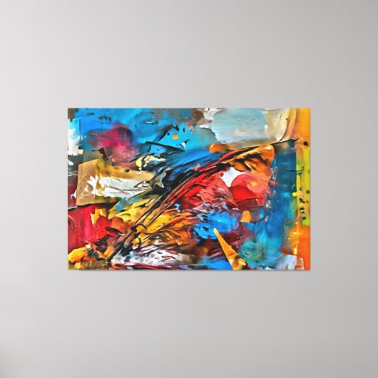 Meine digitale Kunstpinsel Leinwanddruck (Vorderseite)