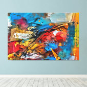 Meine digitale Kunstpinsel Leinwanddruck (Insitu (Holzboden))