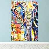 Meine digitale Kunstpinsel Leinwanddruck (Insitu (Holzboden))