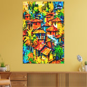 Meine digitale Kunstpinsel Leinwanddruck (Insitu (Wohnzimmer))