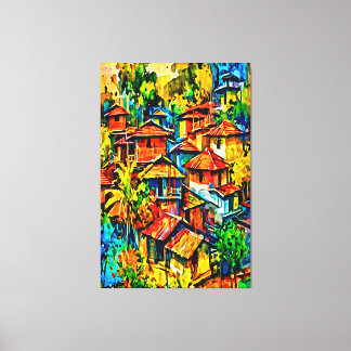 Meine digitale Kunstpinsel Leinwanddruck